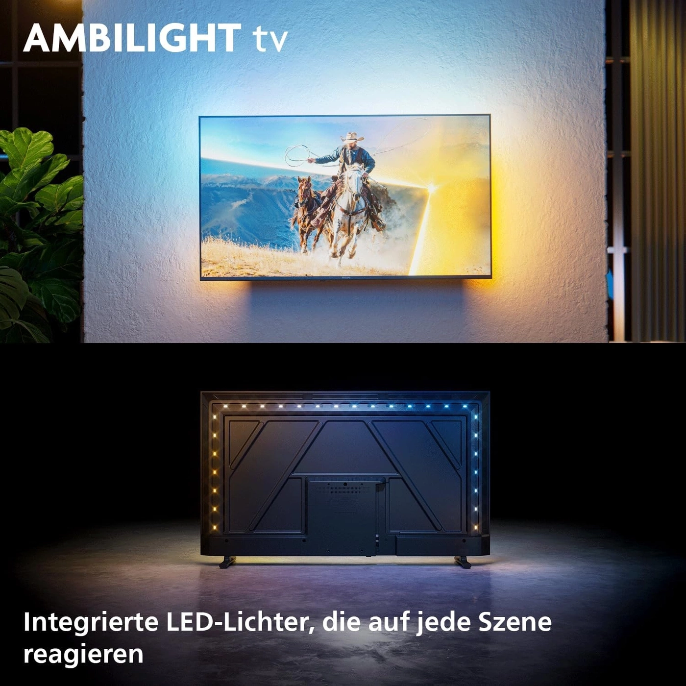 PHILIPS QLED Ambilight Fernseher 40 Zoll 100 cm Full HD Smart TV 40PQS6901/12