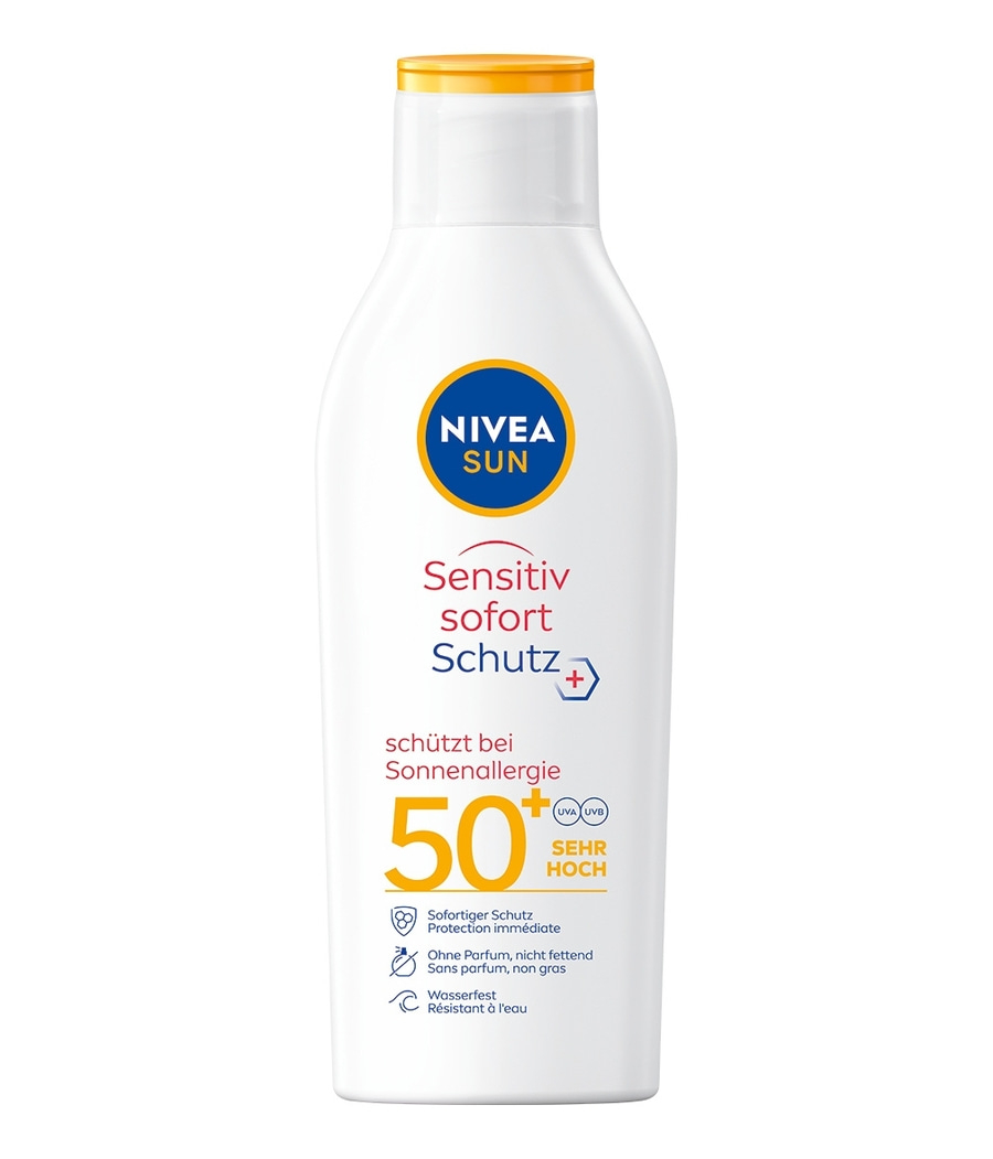 Nivea Sun Sonnencreme, Sensitiv, sofort Schutz, 50, schützt bei Sonnenallergie