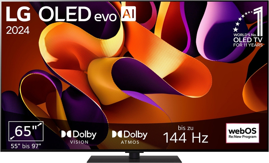 LG Smart TV OLED65G49LS 65Zoll OLED-Fernseher 4K Ultra HD WLAN Bluetooth B-WARE