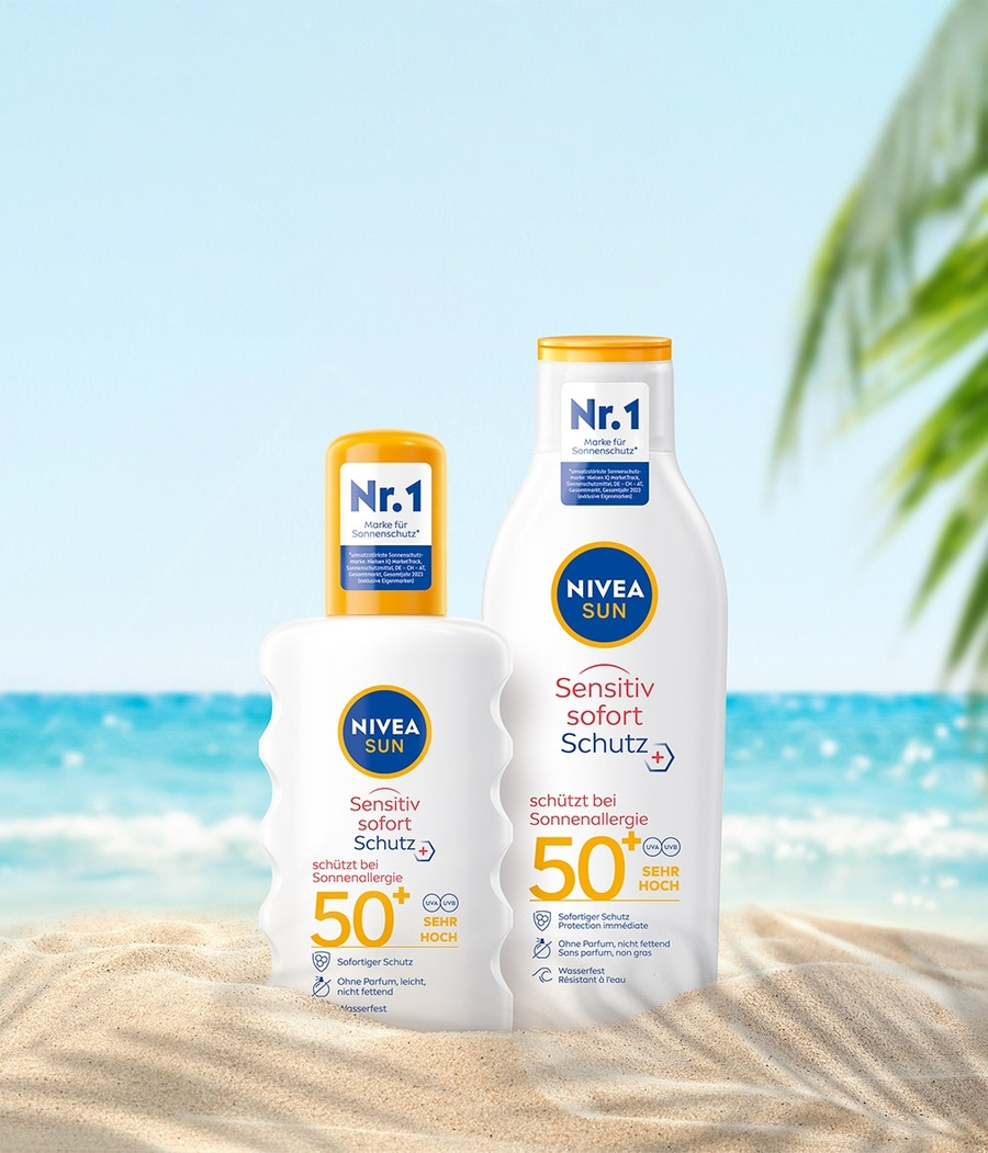 Nivea Sonnencreme, Sonnenschutz, Sensitiv, sofort Schutz, Sonnenallergie, 50, hoch