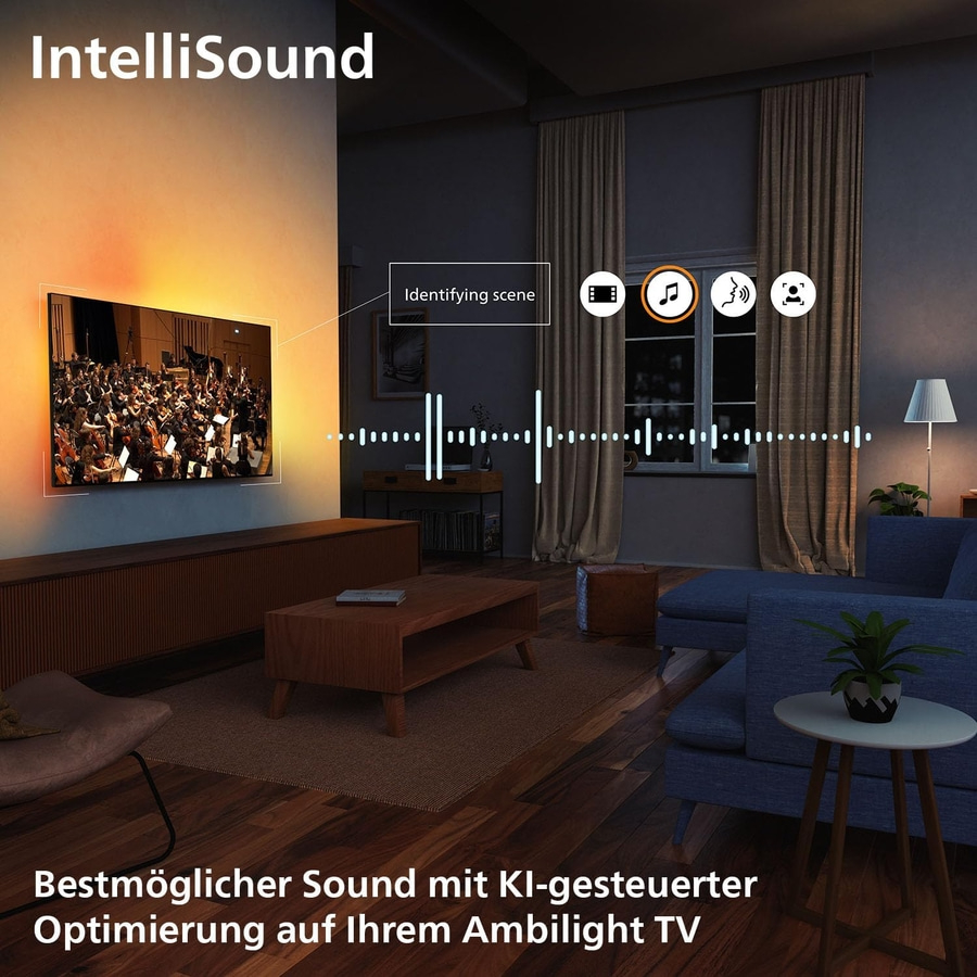 IntelliSound: KI-gesteuerte Optimierung für Ambilight TV-Sound