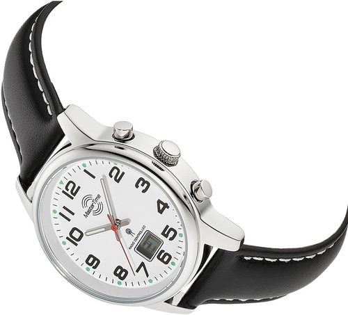 MASTER TIME Armbanduhr Damen MTLA-10814-12L Quarz Datum Mineralglas 34mm B-WARE
