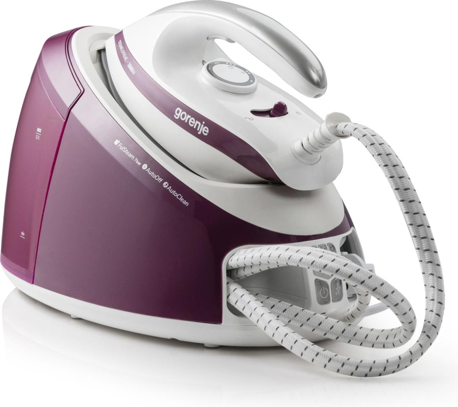 Dampfbügeleisen, lila und weiß, Gorenje, FullSteam, AutoOff, AutoClean, 2800W