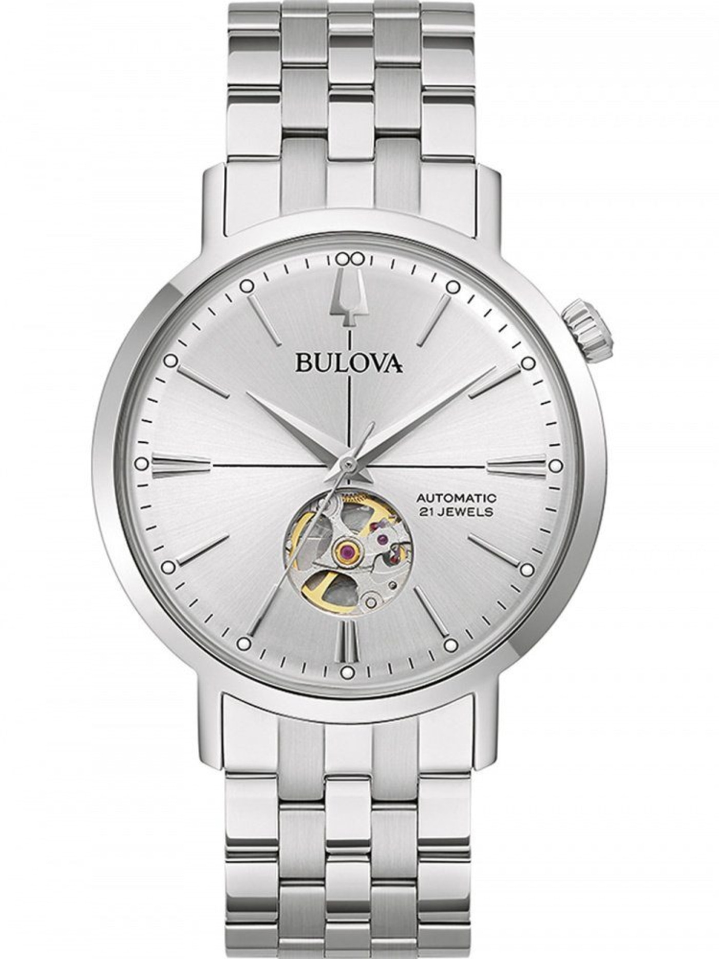 BULOVA Herren Armbanduhr Automatikuhr 96A276 Edelstahl Herrenuhr 41mm B-Ware