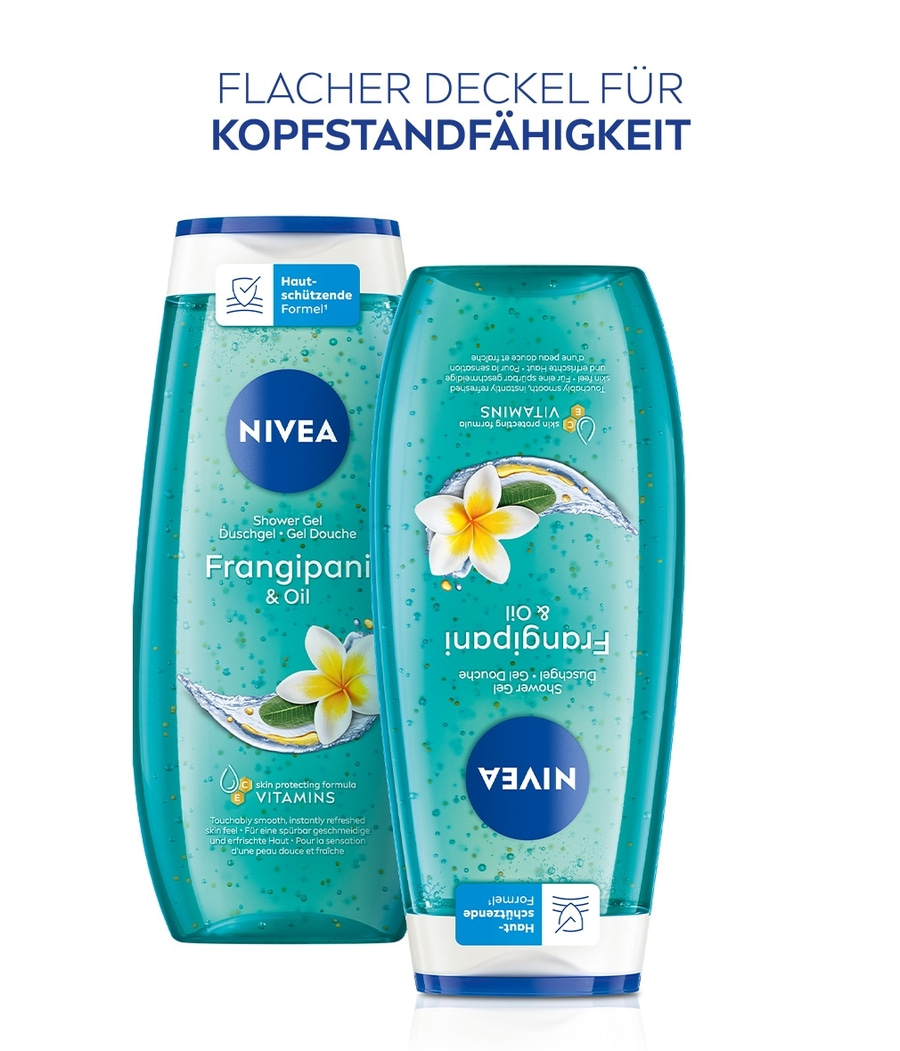 Nivea Duschgel Frangipani & Oil, Hautschützende Formel, erfrischende Haut, Vitamine
