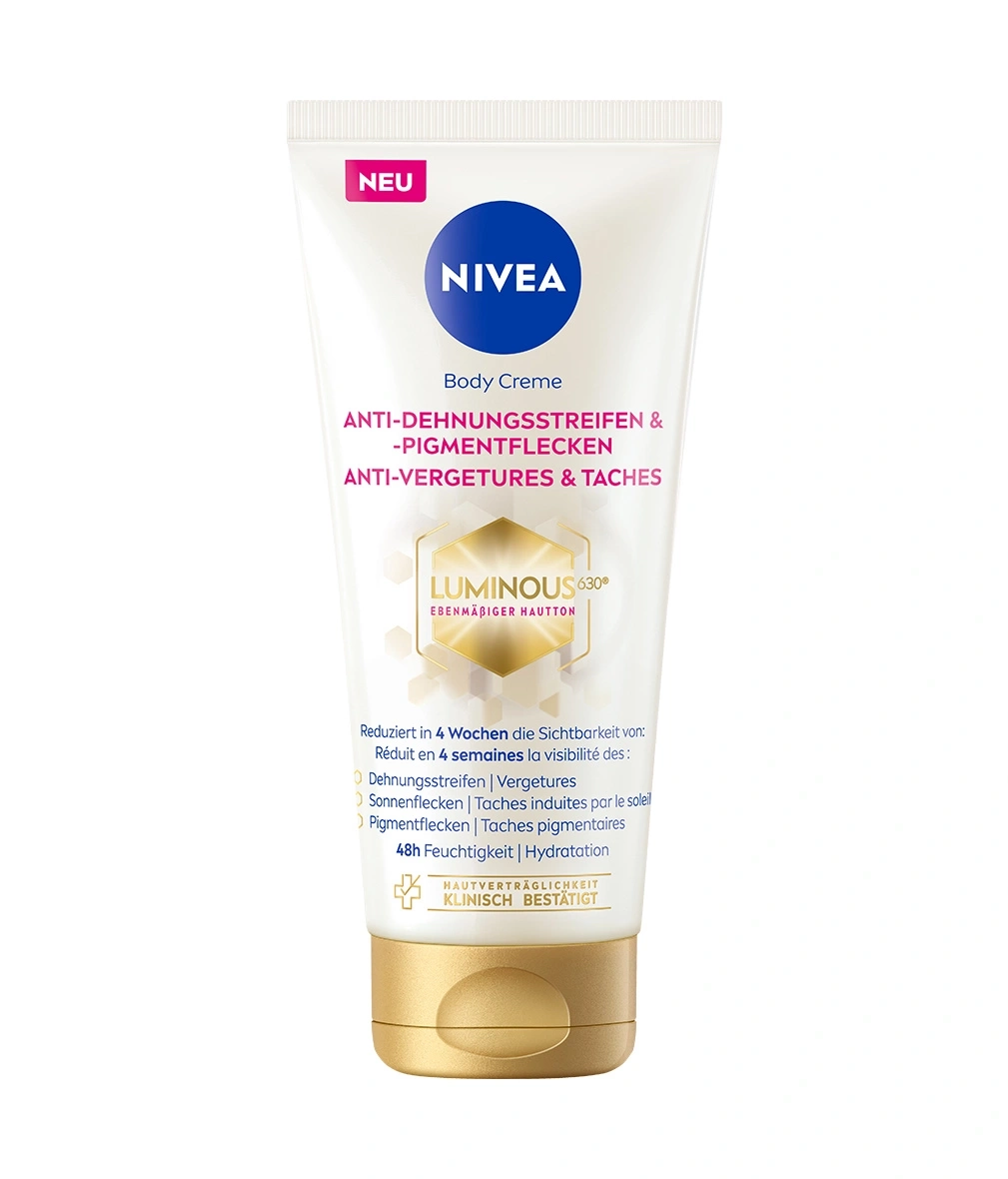 Nivea Body Creme, Anti-Dehnungsstreifen, Pigmentflecken, Luminous 630, Hautpflege