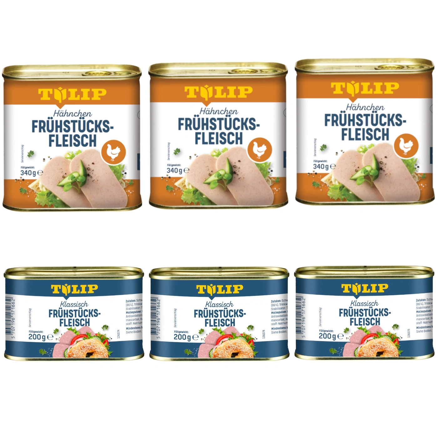 Hähnchen Frühstücksfleisch von Tulip in Dosen
