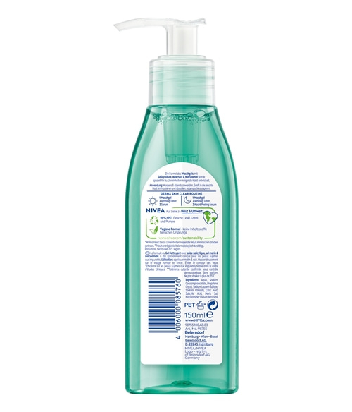NIVEA Derma Skin Clear Waschgel, 3 x 150ml