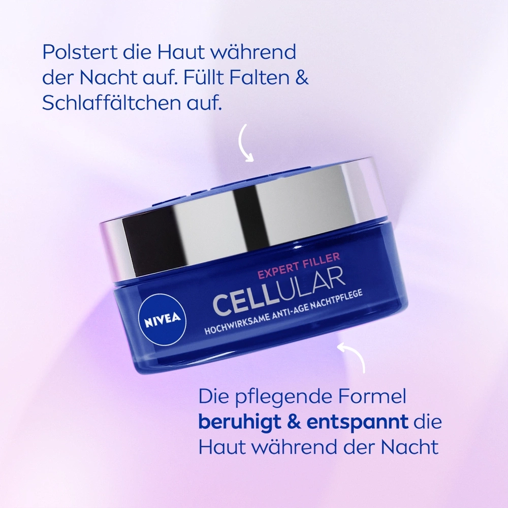 Nivea Cellular Expert Filler Nachtpflege für die Haut
