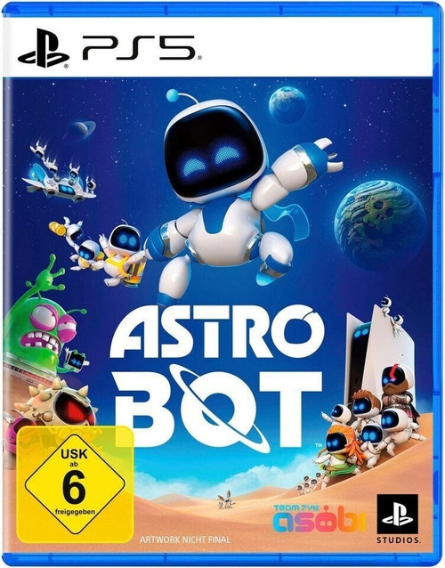 Astro Bot PS5 Spielcover mit USK 6 Freigabe