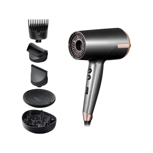 REMINGTON Haartrockner D6078 ONE Dry&Style Ionentechnik 4 Aufsätze 120km/h 2000W