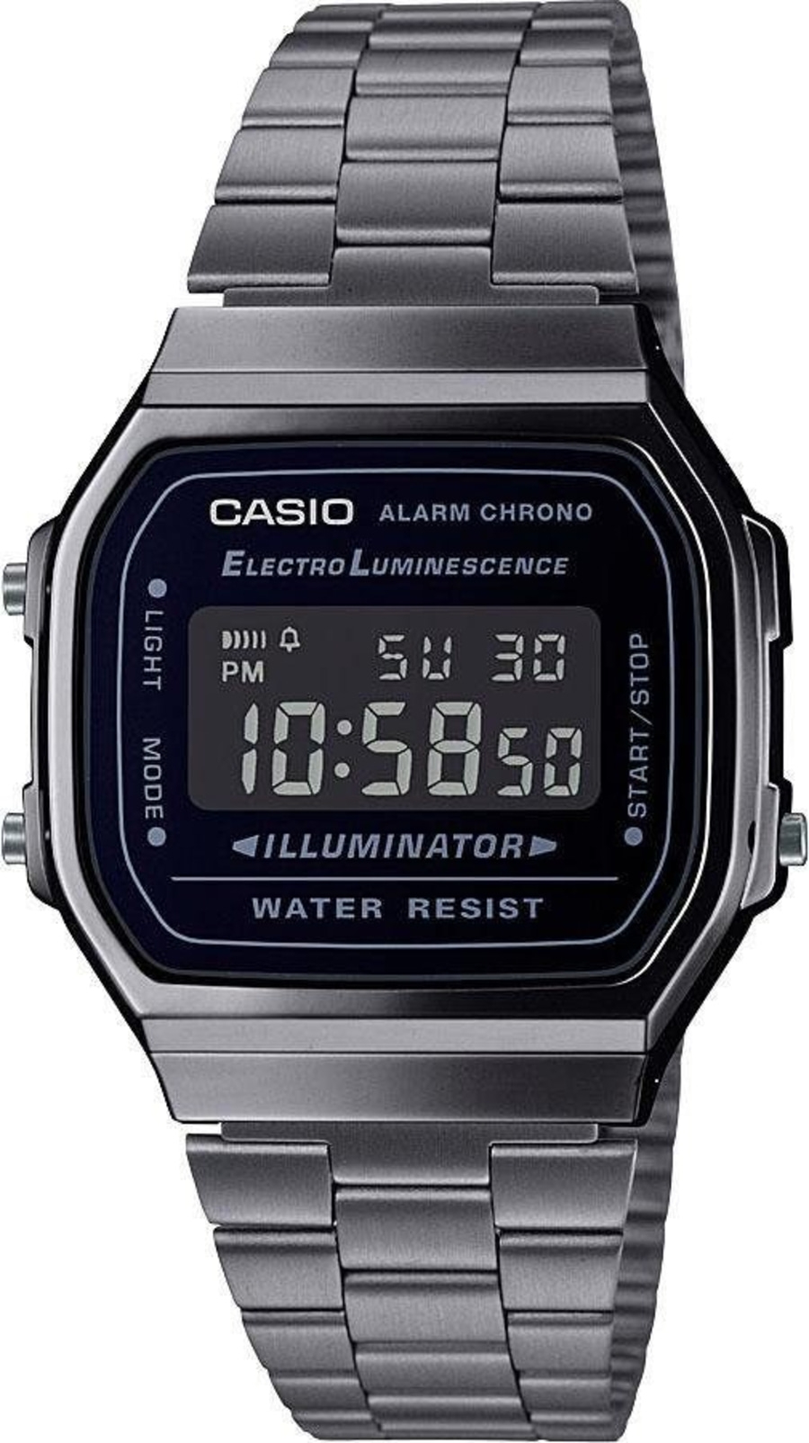 CASIO VINTAGE Herrenarmbanduhr Chronograph A168WEGG-1BEF Edelstahl