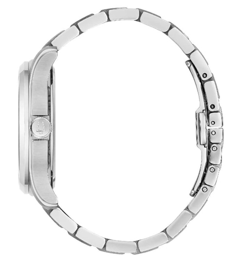 BULOVA 96B391 Armbanduhr Quarz Edelstahl Datumanzeige Silberfarben B-Ware