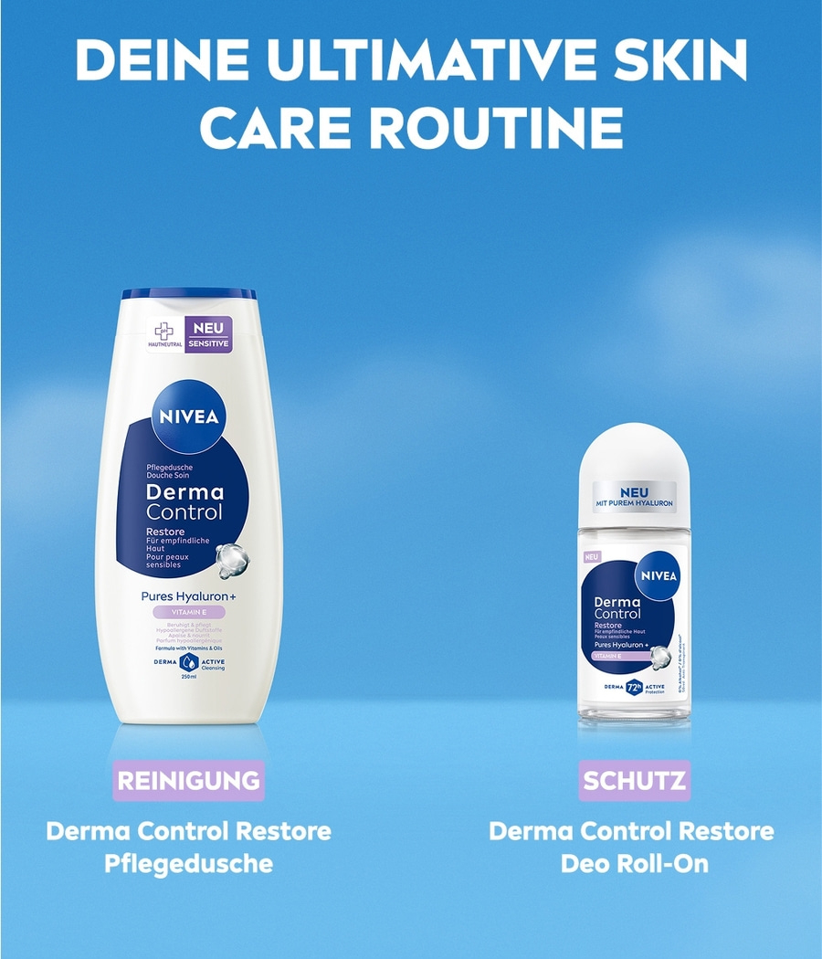 NIVEA Deodorant Roll-On Derma Control Restore 6 x 50ml