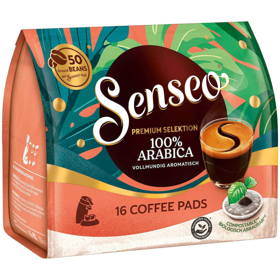 SENSEO Pads Premium Selektion 100% Arabica Senseopads 10x16 Getränke Kaffeepads
