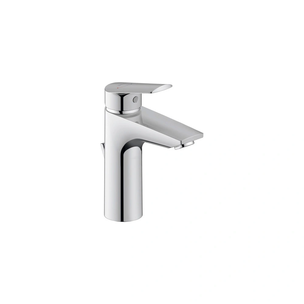 Chrom-Wasserhahn, modernes Design, Badezimmerarmatur, glänzend, sauber, elegant