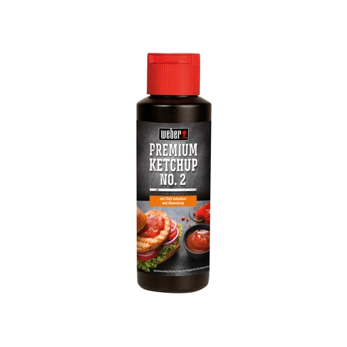 6x 300 ml Weber Ketchup Premium Ketchup No.2 Gourmetsauce Flasche würzig fein