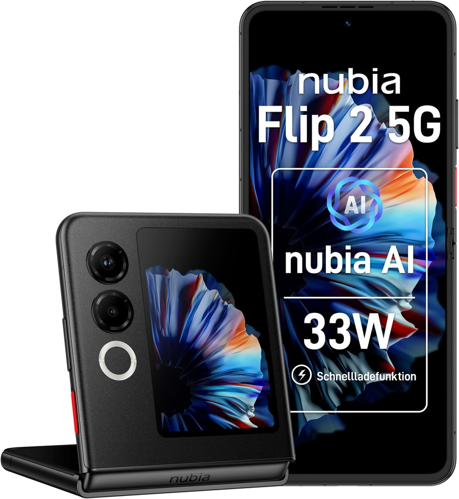 Nubia Flip 2 5G mit 33W Schnellladefunktion und AI