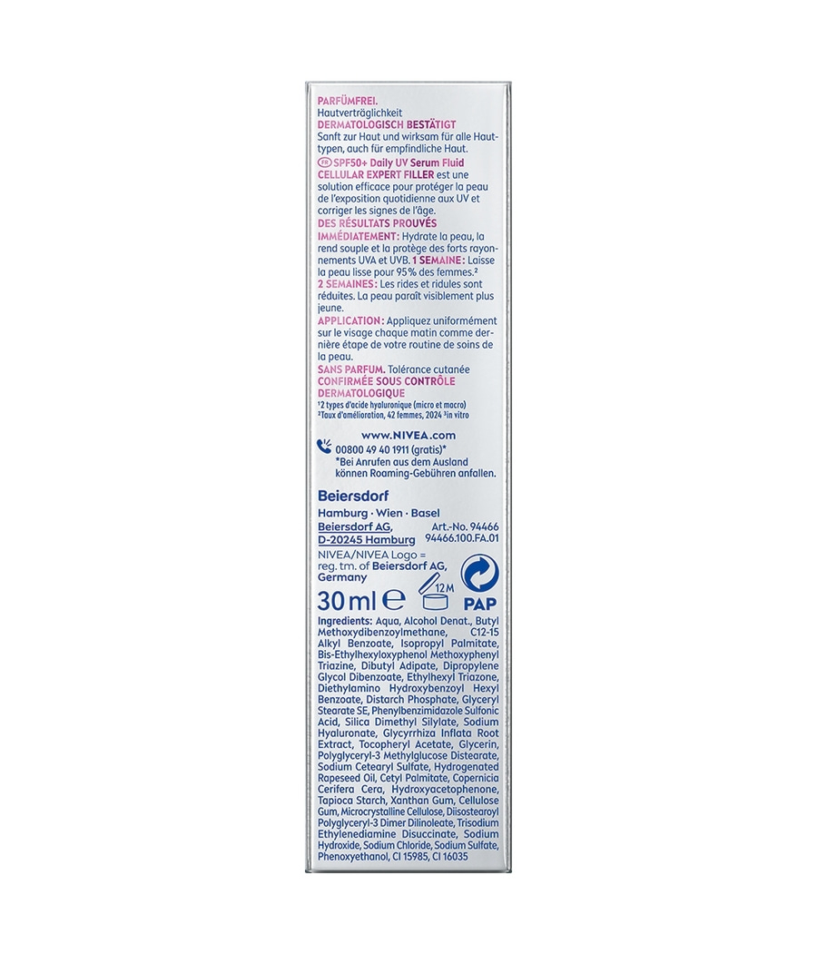 NIVEA CELLULAR Expert Filler Vitamin C Radiance Serum 30 ml + Serum Fluid 30 ml