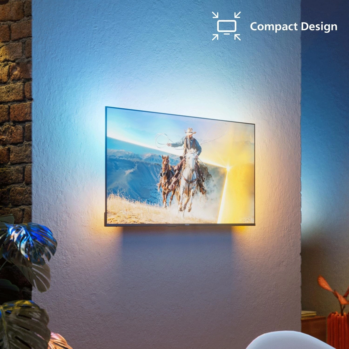PHILIPS QLED Ambilight Fernseher 40 Zoll 100 cm Full HD Smart TV 40PQS6901/12