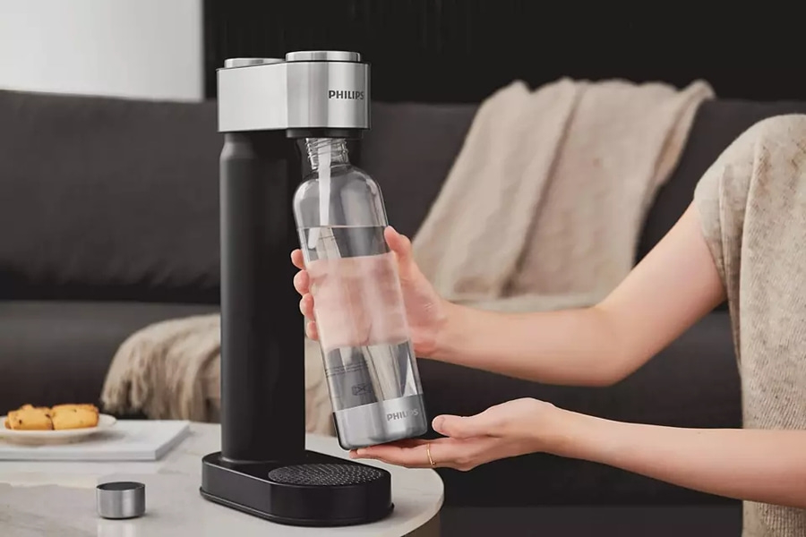 PHILIPS Wassersprudler GoZero ADD4902BK/10 + Zylinder + Flasche NEU