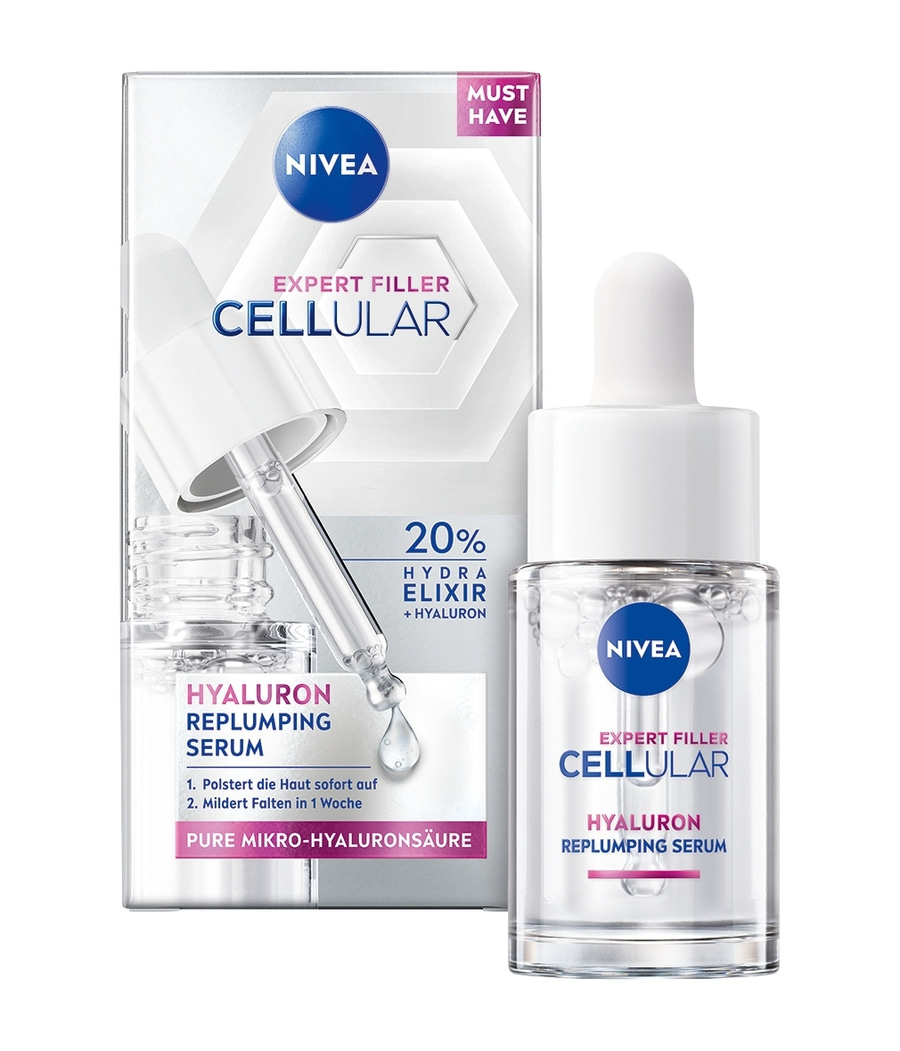 Nivea Cellular Expert Filler Hyaluron Serum, Anti-Falten-Pflege, Hautpflege