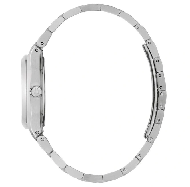 Uhr mit silbernem Armband, Seitenansicht, Detailaufnahme, elegant, modern, Accessoire