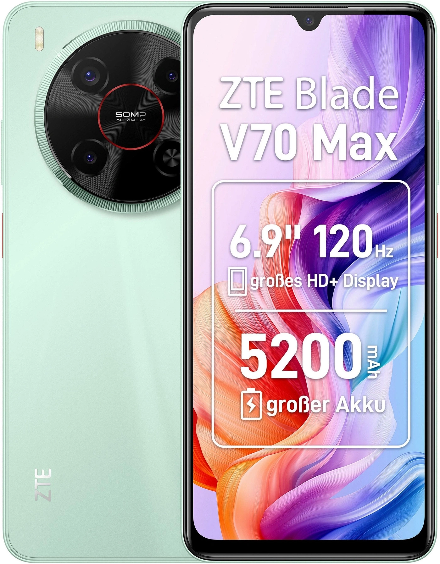 ZTE Blade V70 Max mit 6.9" 120Hz Display und 5200mAh Akku