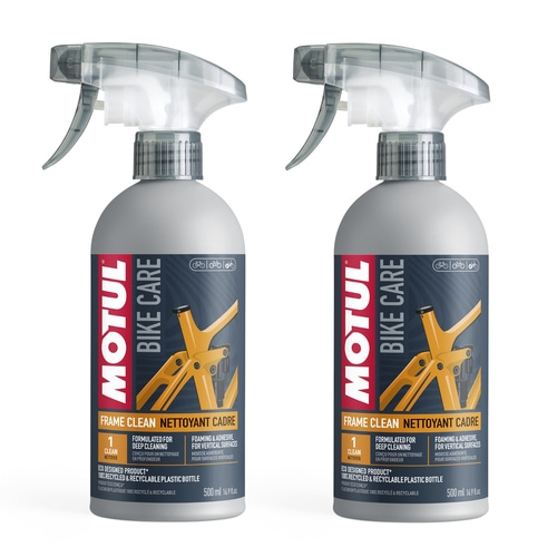2x MOTUL "Frame Clean" Fahrradreiniger Rahmen 500 ml Hartnäckigste Verschmutzung