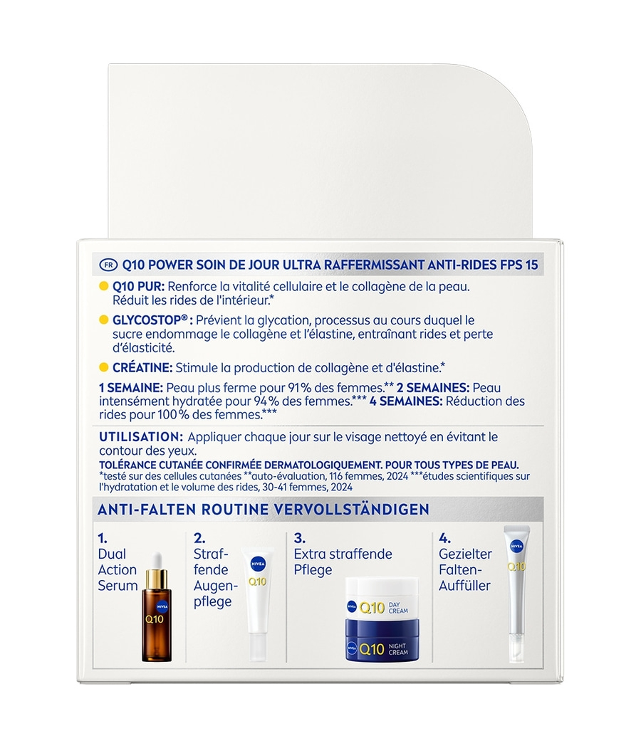 NIVEA Q10 Anti-Falten Power Extra Straffende Tagespflege LSF 15 50 ml