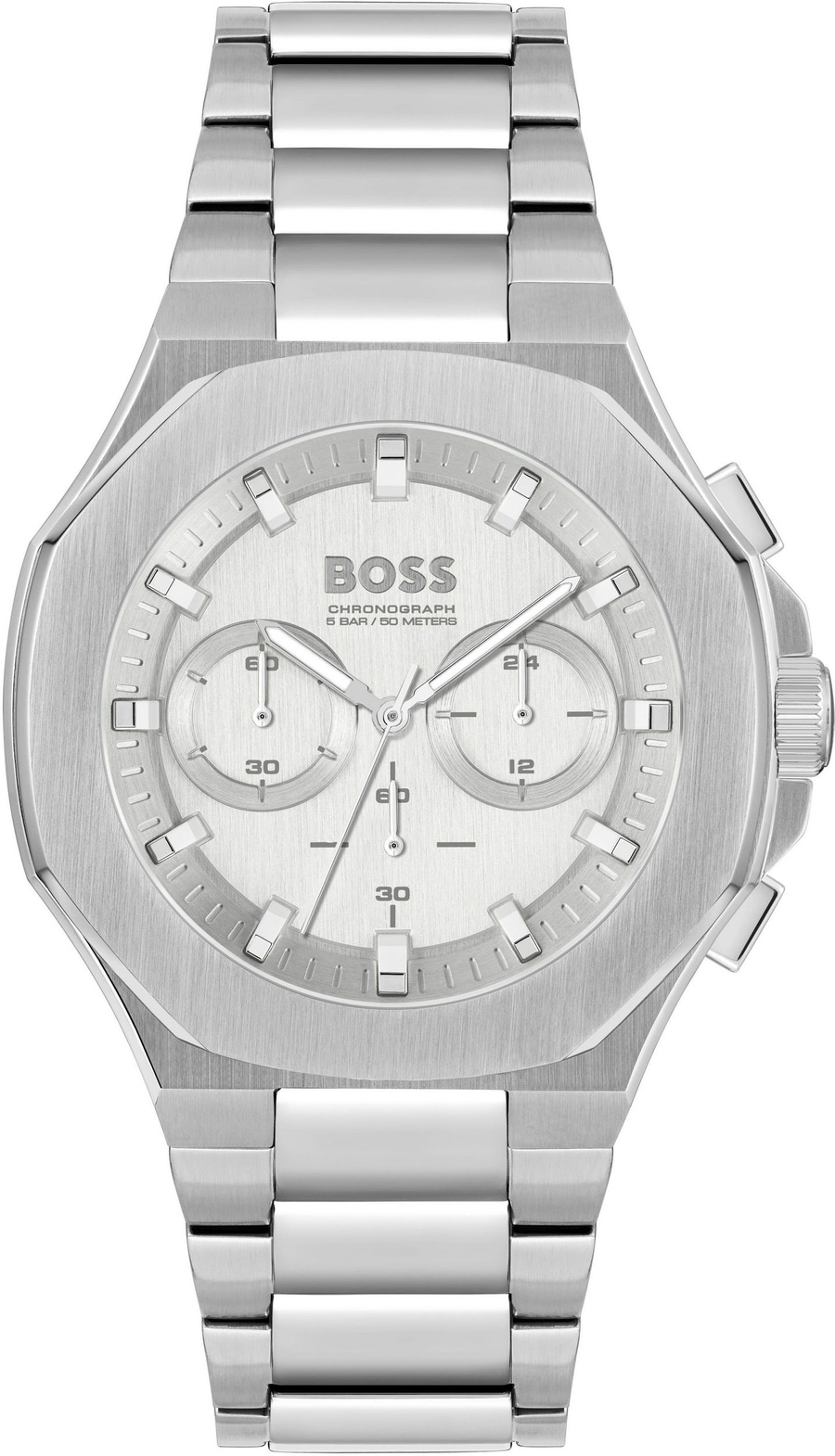 BOSS Herren Armbanduhr Chronograph TAPER 1514087 Herrenuhr Uhr Edelstahl