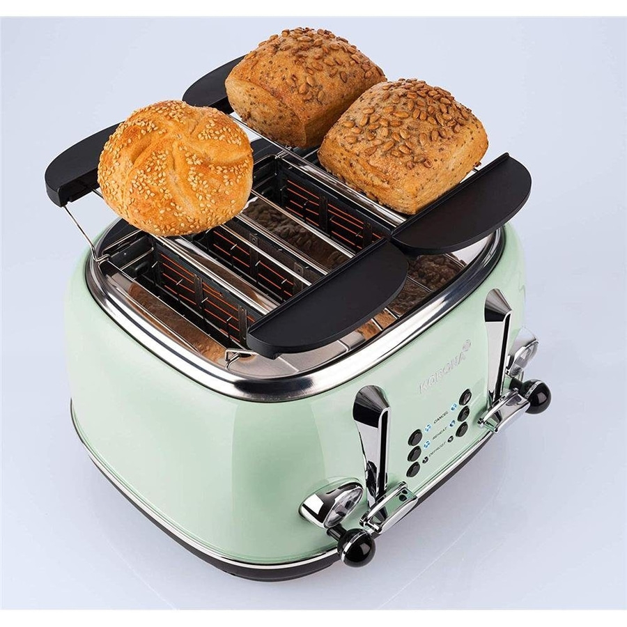 KORONA 4 Scheiben Toaster 21675 Analoge Anzeige 2 separate Röstbereiche NEU