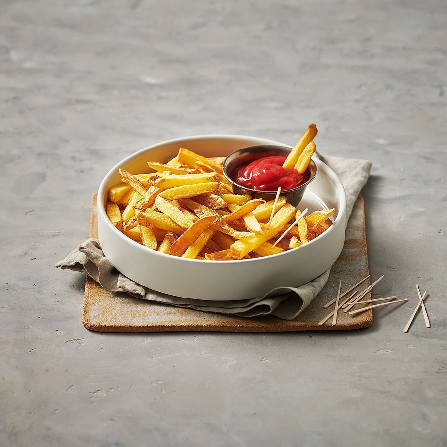 BETTY BOSSI Kartoffel-Schneider für Pommes und Würfel Kunststoff Grau Grün NEU