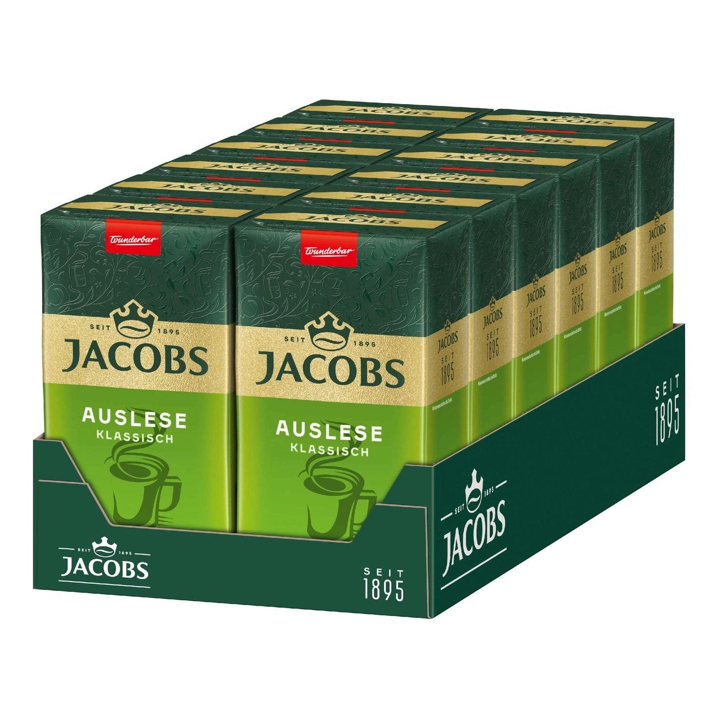 Jacobs Kaffee Auslese Klassisch Packung, 1895, Wunderbar, Jacobs Logo, Kaffee