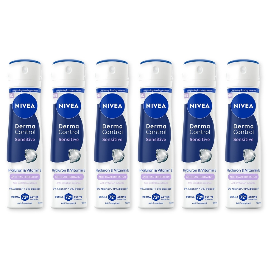 NIVEA Deodorant Derma Control Restore Deospray 6 x 150ml