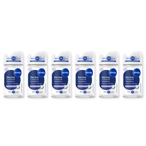 NIVEA Deodroant Derma Control Restore Roll-On 6 x 50ml
