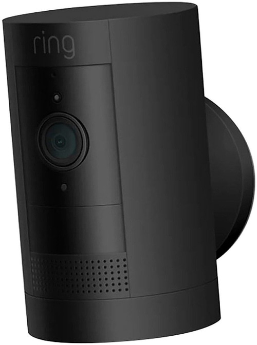 RING Überwachungskamera Stick Up Cam Battery Gegensprechfunktion schwarz B-WARE