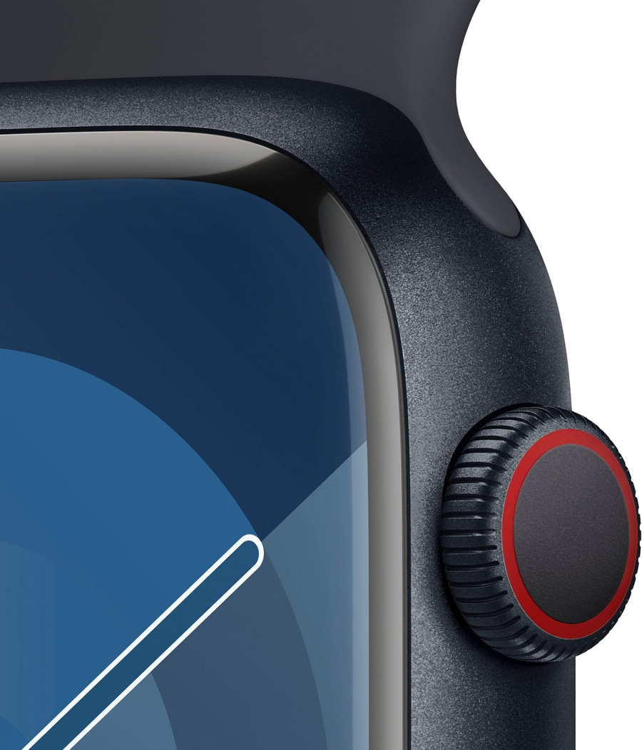 APPLE Watch S9 GPS + Cell 45mm Alugehäuse Sportband Mitternacht MRMC3QF/A B-Ware