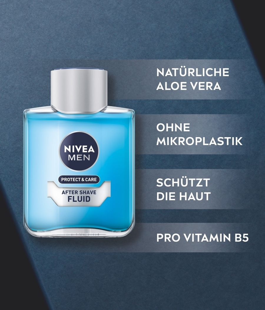 NIVEA MEN After Shave Protect & Care Fluid Aloe Vera sanft erfrischend 2 x 100ml