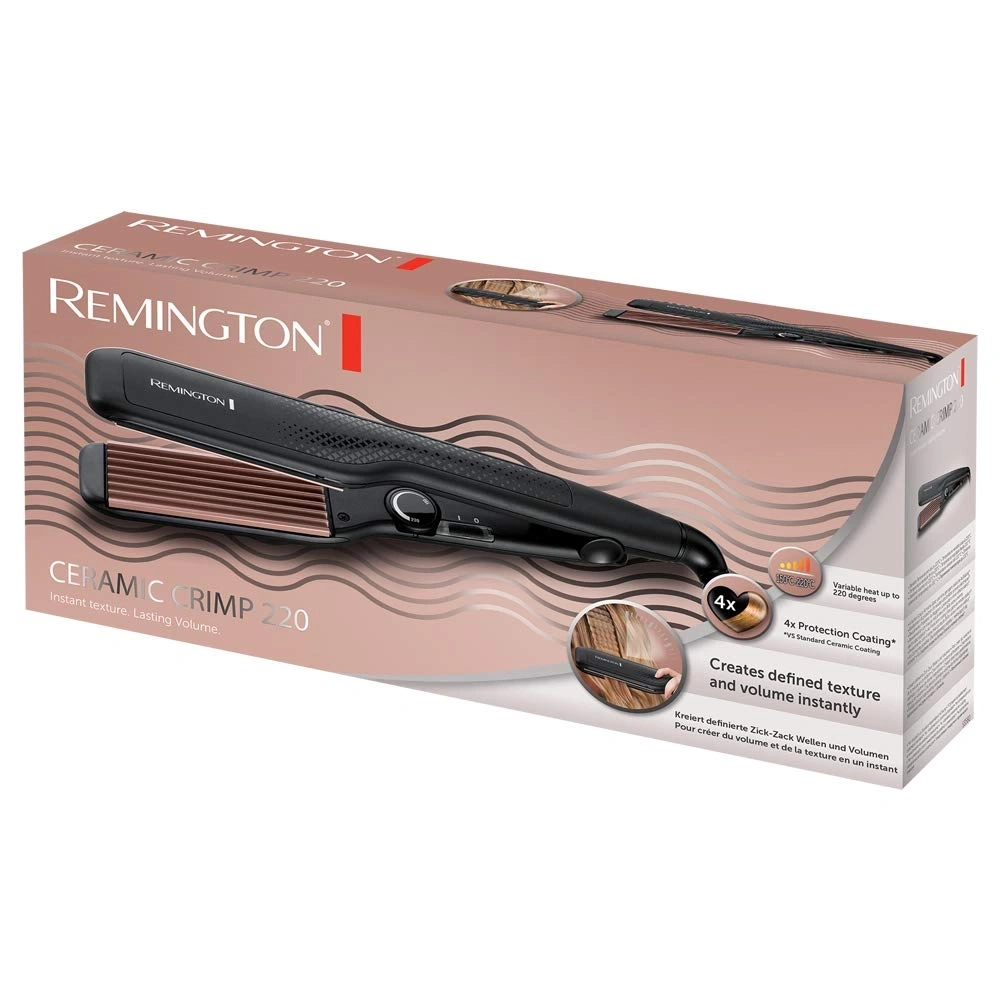 Remington Ceramic Crimp 220, Lockenstab, Textur, Volumen, Haare, Styling, 4x Beschichtung