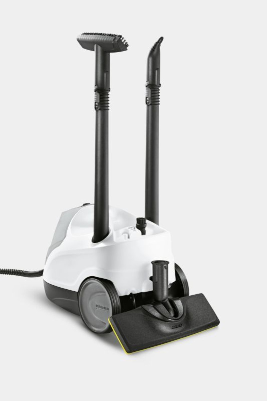 Dampfreiniger, weiß, mit Zubehör, für die Reinigung von Böden und Oberflächen