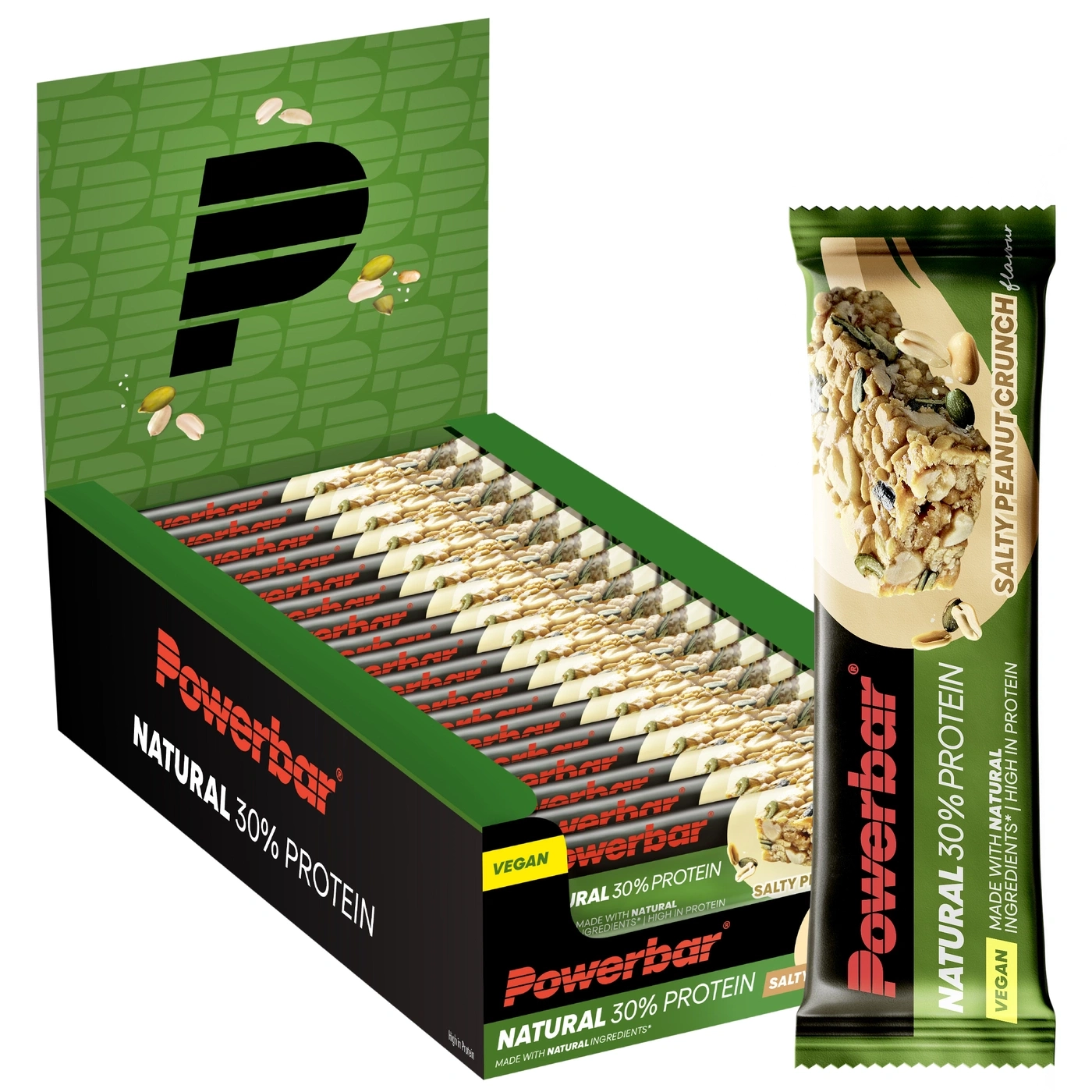 POWERBAR Natural Protein Salty Peanut Crunch 18x40g veganer Protein Riegel