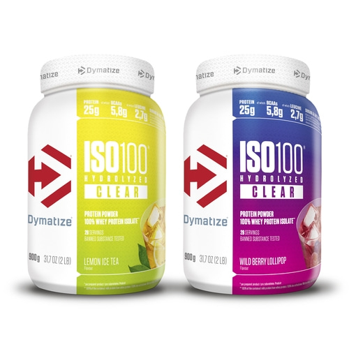 DYMATIZE Whey Protein Pulver Shake Clear Ice Tea Lemon & Wild Berry je 900 g