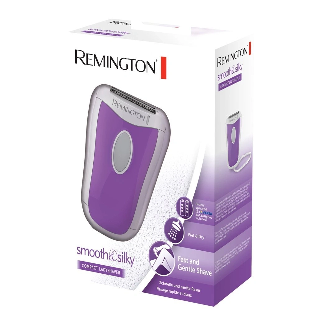 Remington smooth&silky Compact Ladyshaver, Nass- und Trockenrasur, schnelle und sanfte Rasur.