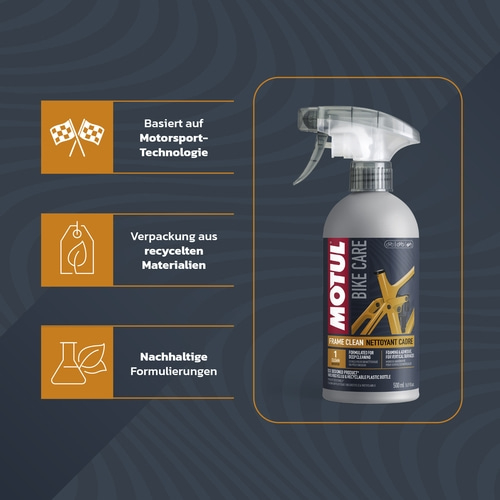 MOTUL "Frame Clean" Fahrradreiniger Rahmen 500 ml Hartnäckigste Verschmutzung