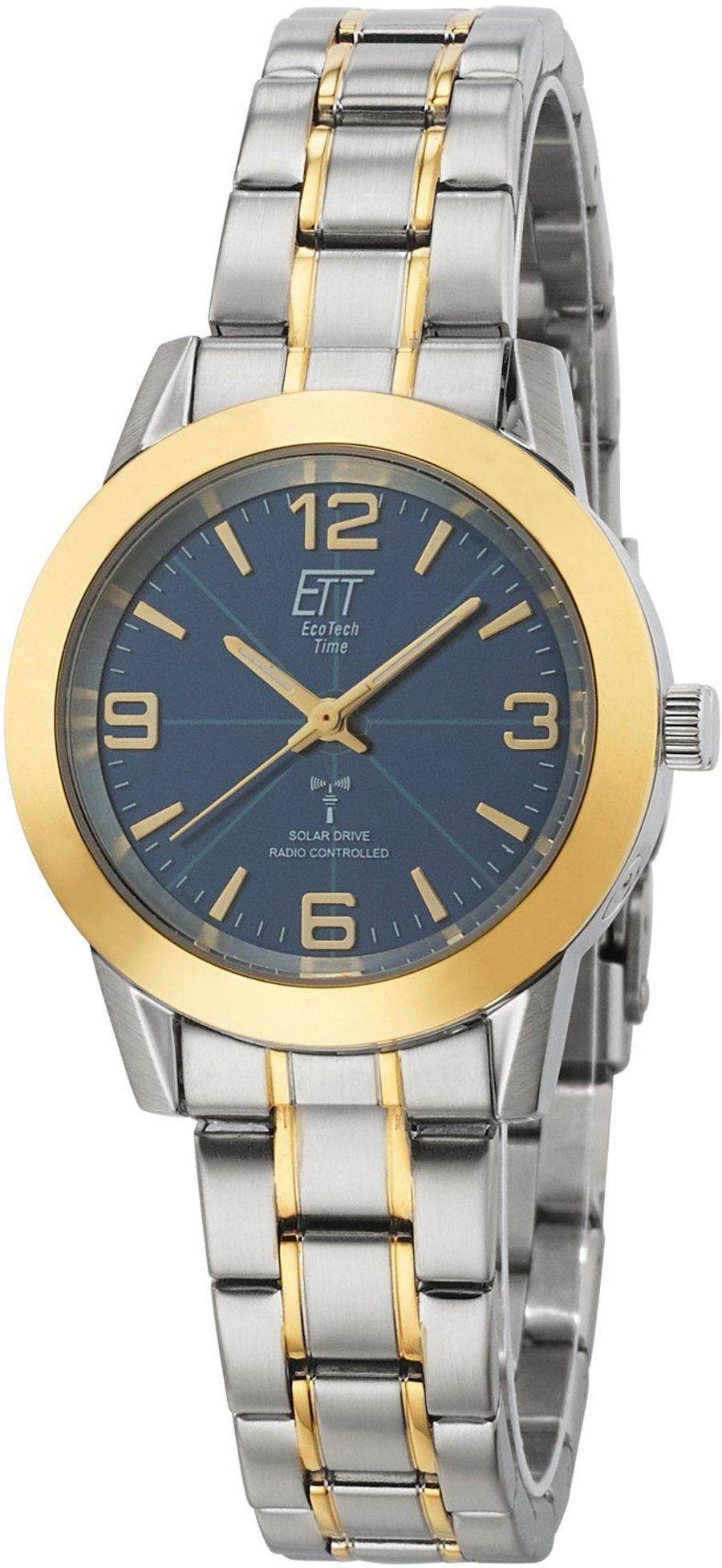 ETT Funkuhr ELS-11506-32M Damenarmbanduhr Edelstahl 34 mm B-WARE