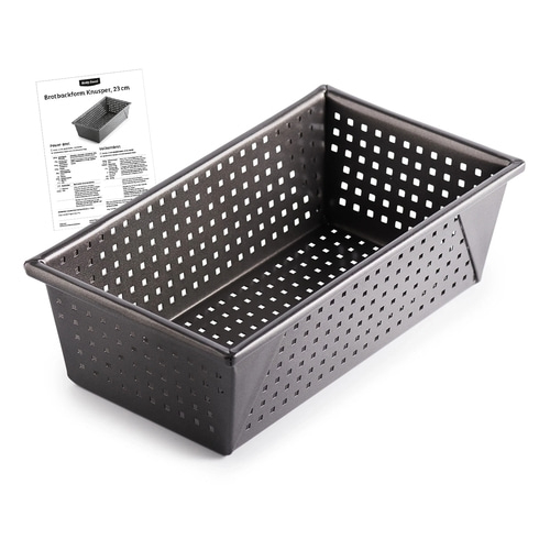 BETTY BOSSI Brotbackform Knusper, 23 cm Brot Backen Aluminium Anthrazit NEU