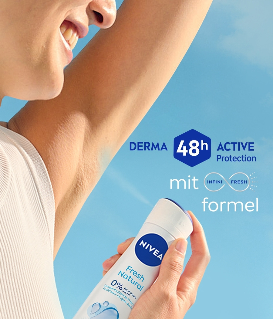 NIVEA Deodorant Fresh Natural Deo Spray 6 x 150ml