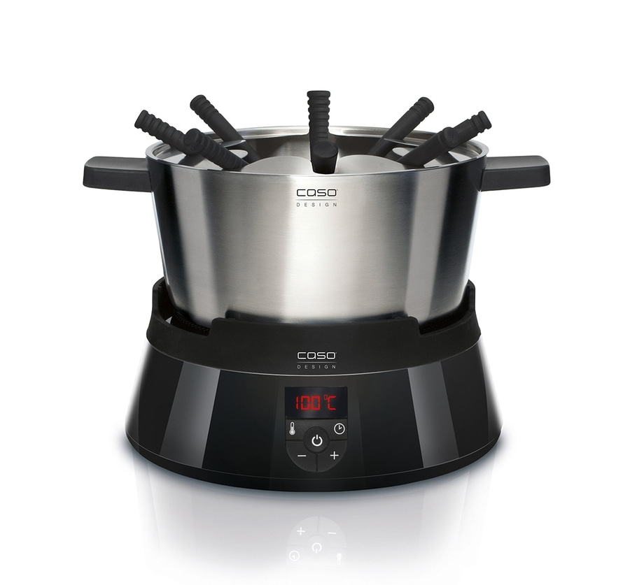 CASO Induktions FonDue 2282 1000 Watt Tischkochfeld Edelstahltopf schwarz NEU