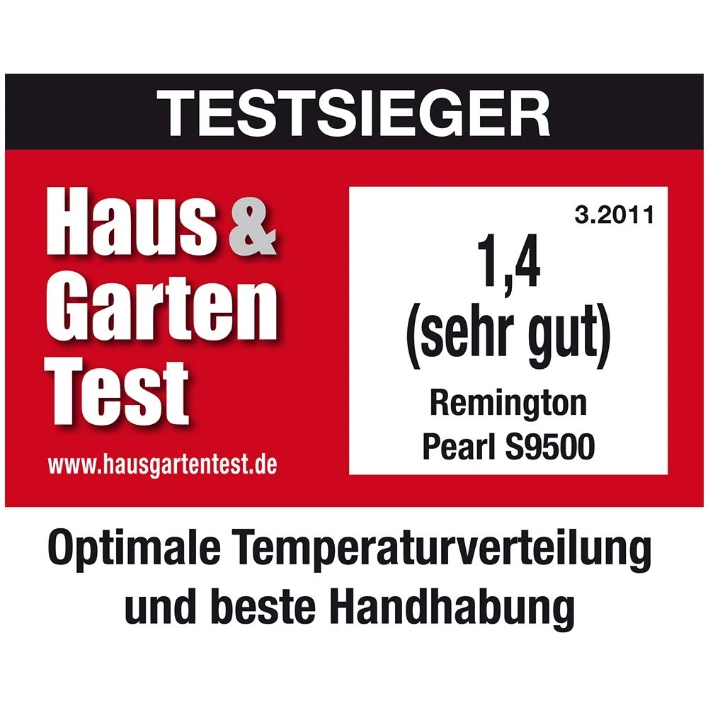 Testsieger Haus & Garten Test mit Note 1,4 für Remington Pearl S9500
